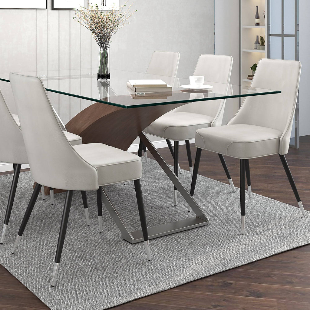Grey Side Chair, Set of 2 N5236