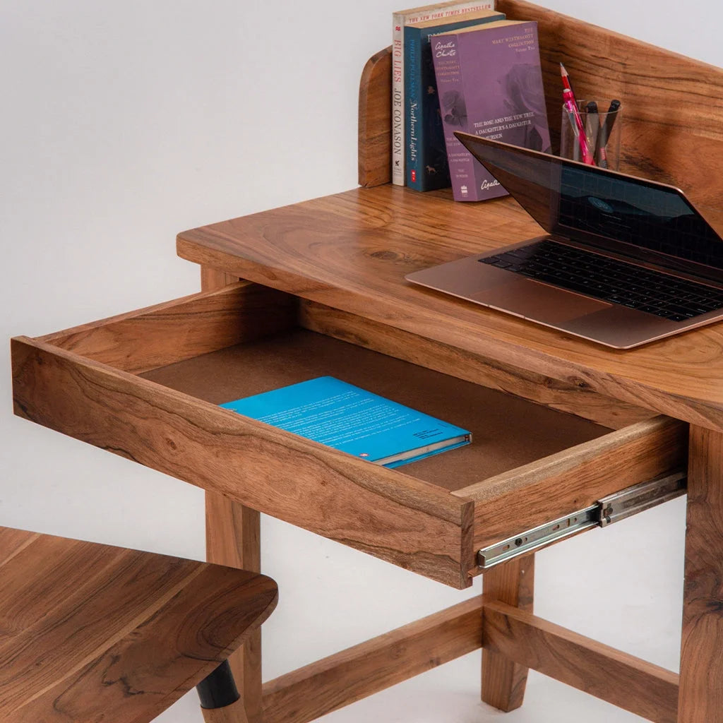 Handmade Light Walnut Wood Desks V9679