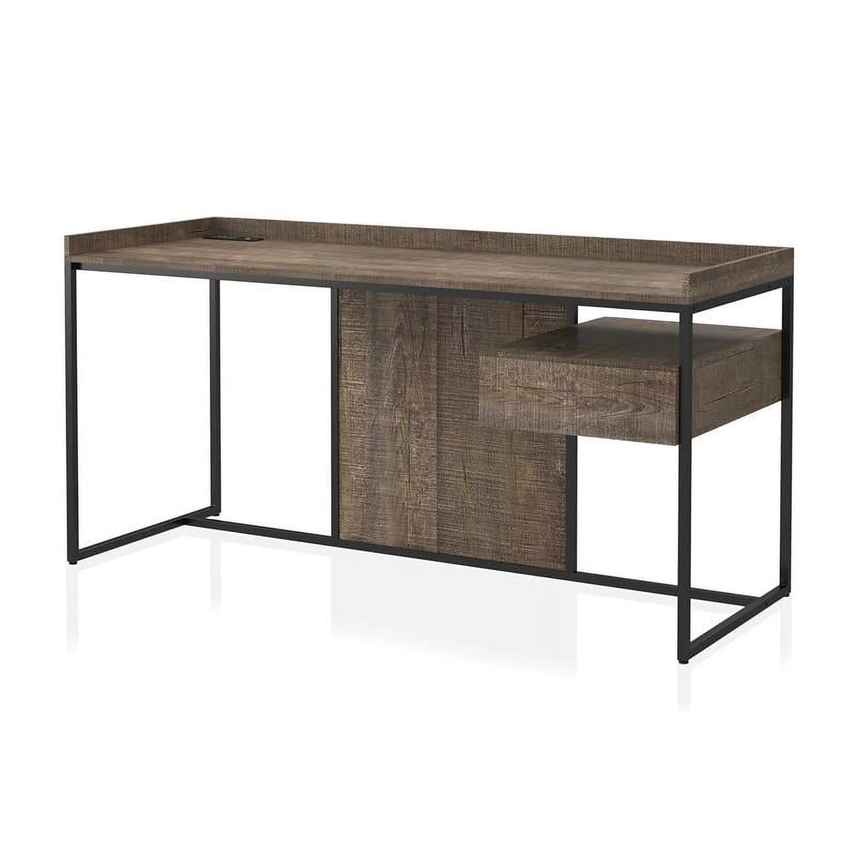 Oak Wood Writing Desk with USB Plug A261