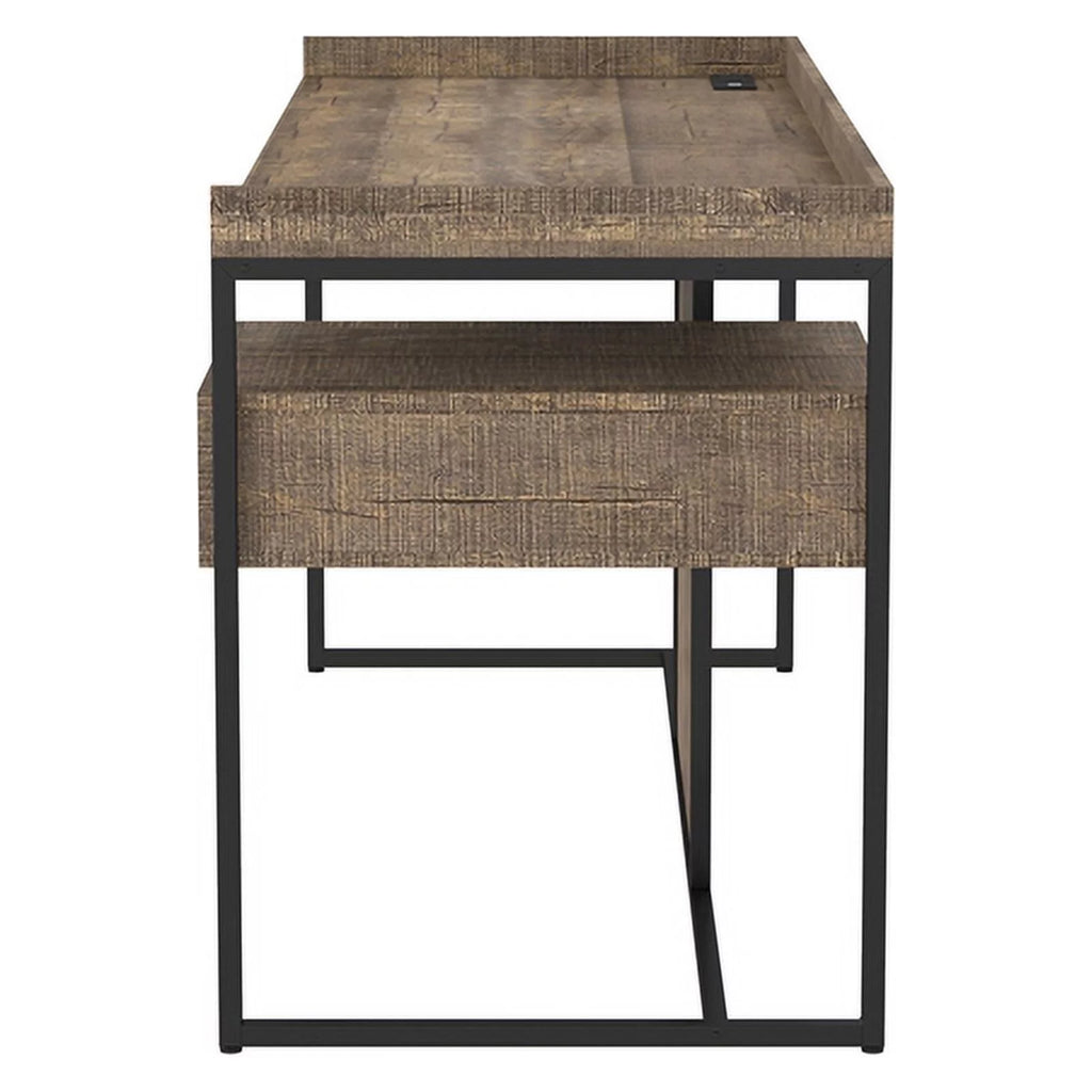 Oak Wood Writing Desk with USB Plug A261