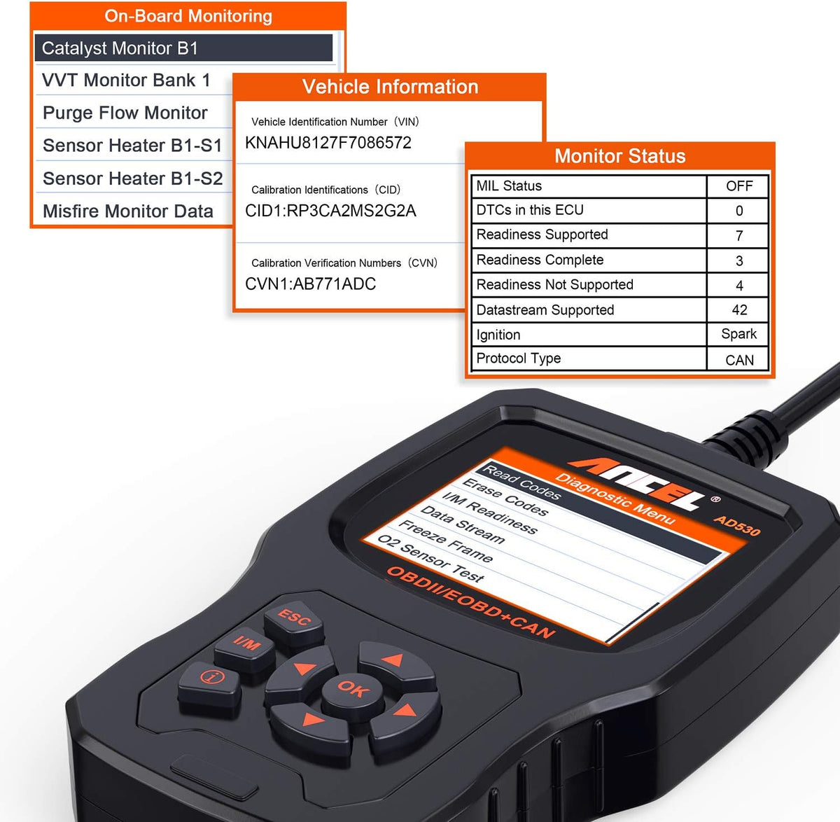OBD2 Scanner Car Code Reader Diagnostic Scan Tool Pack of 2 E358