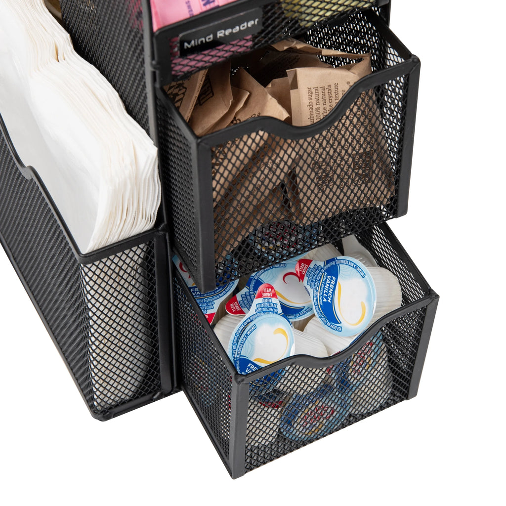 Black Metal Mesh Countertop Organizer D58920