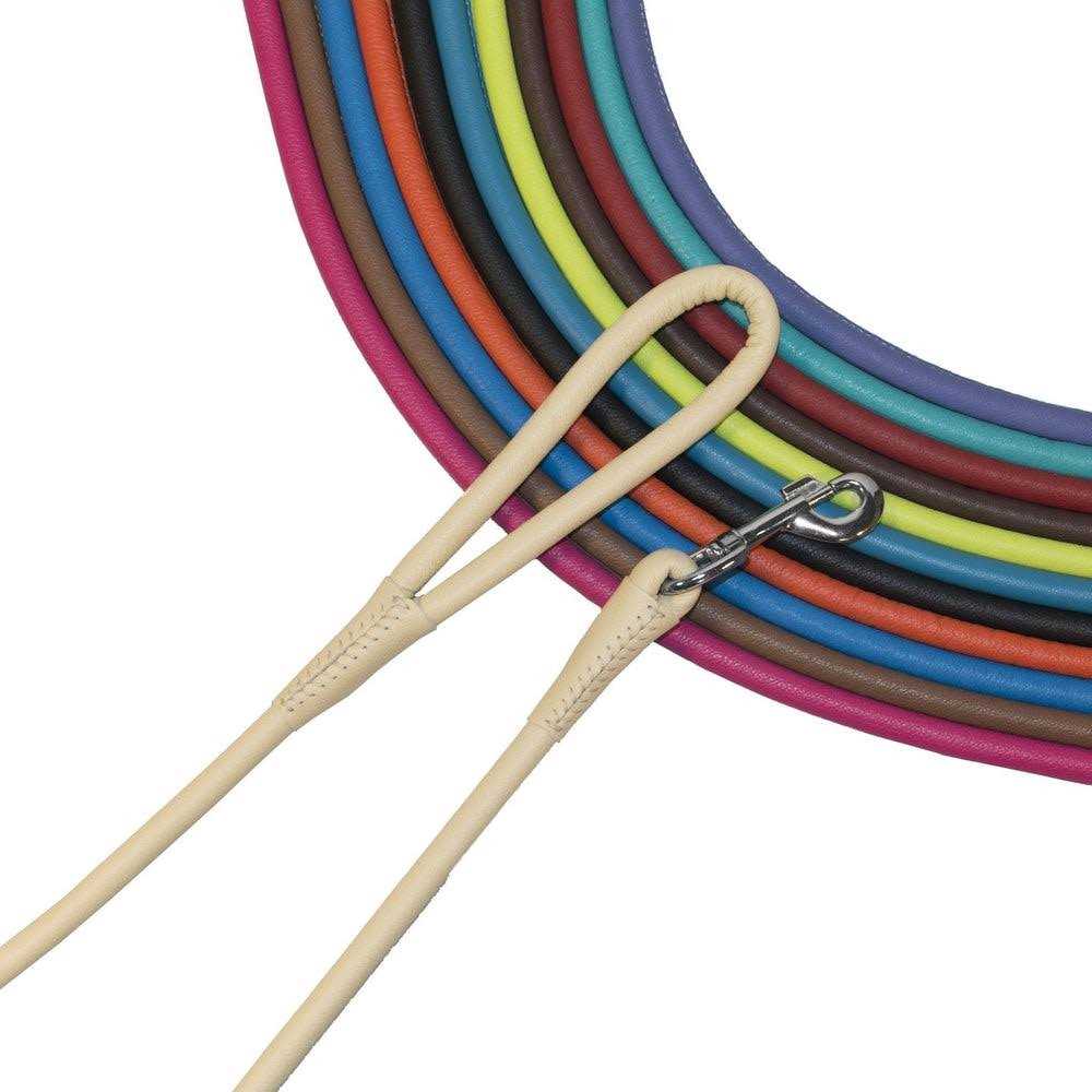 Soft Leather Round Leash B799251