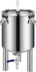 7 Gallon Stainless Steel Brew Bucket Fermenter with Conical Base W195461