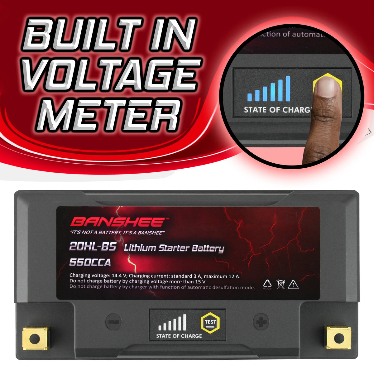 LiFePO4 Motorsports Battery Q42921