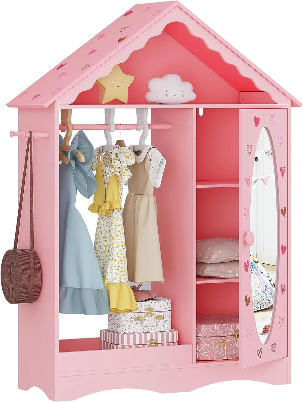 Kids Dress Up Storage with Mirror D389