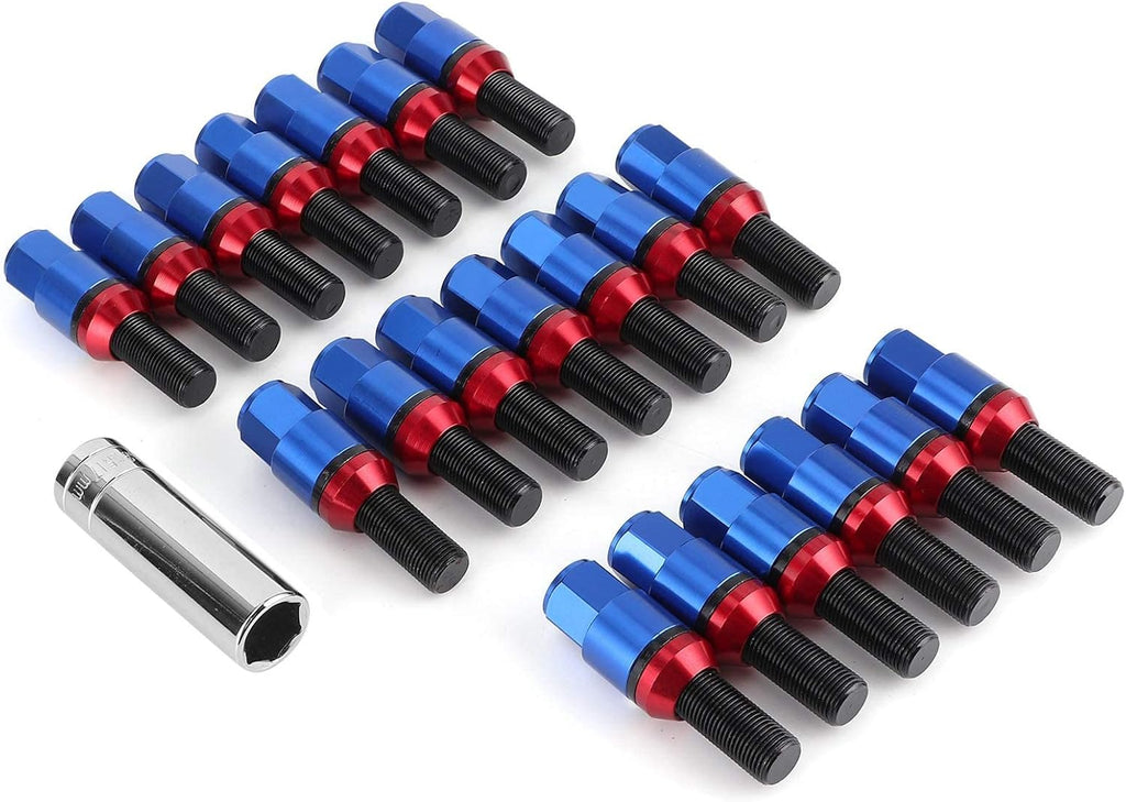 M14x1.25 Blue Tuner Style Wheel Lug Bolts B2376