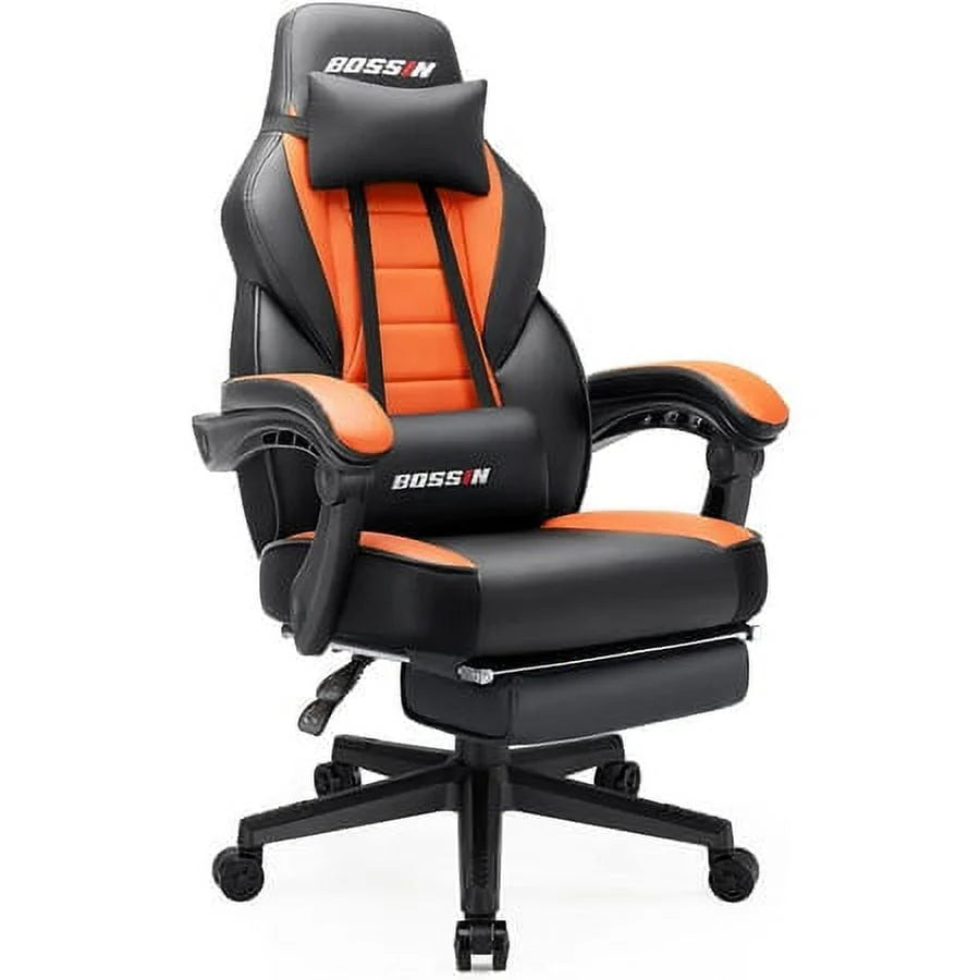 Gaming Chair with Footrest D807575