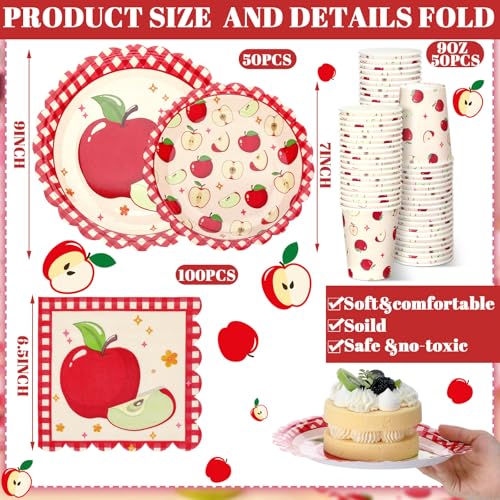 250 Pcs Fall Disposable Tableware Set Serves 50 H38198