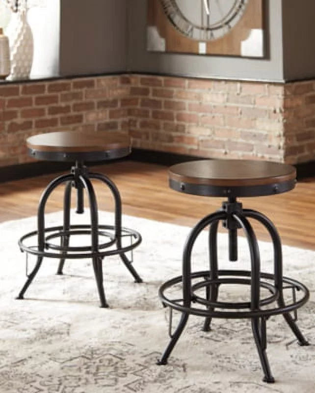 Adjustable Swivel Barstool Set of 2 K67877