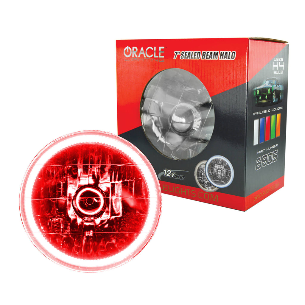 Red 7in Sealed Beam X979