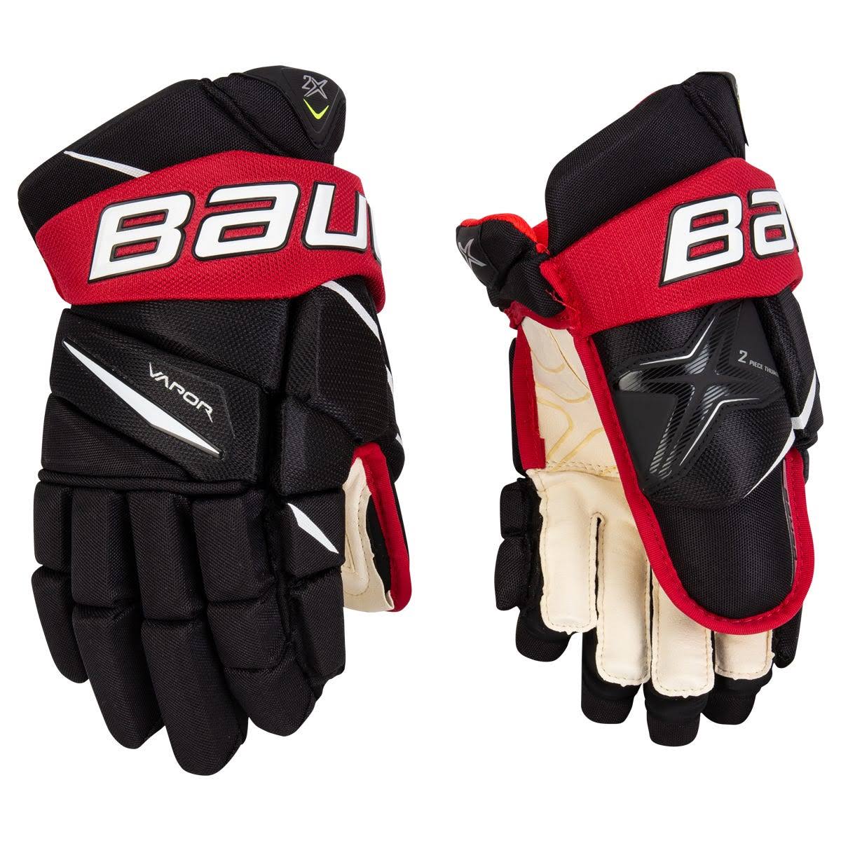 Black Red Hockey Gloves F2246